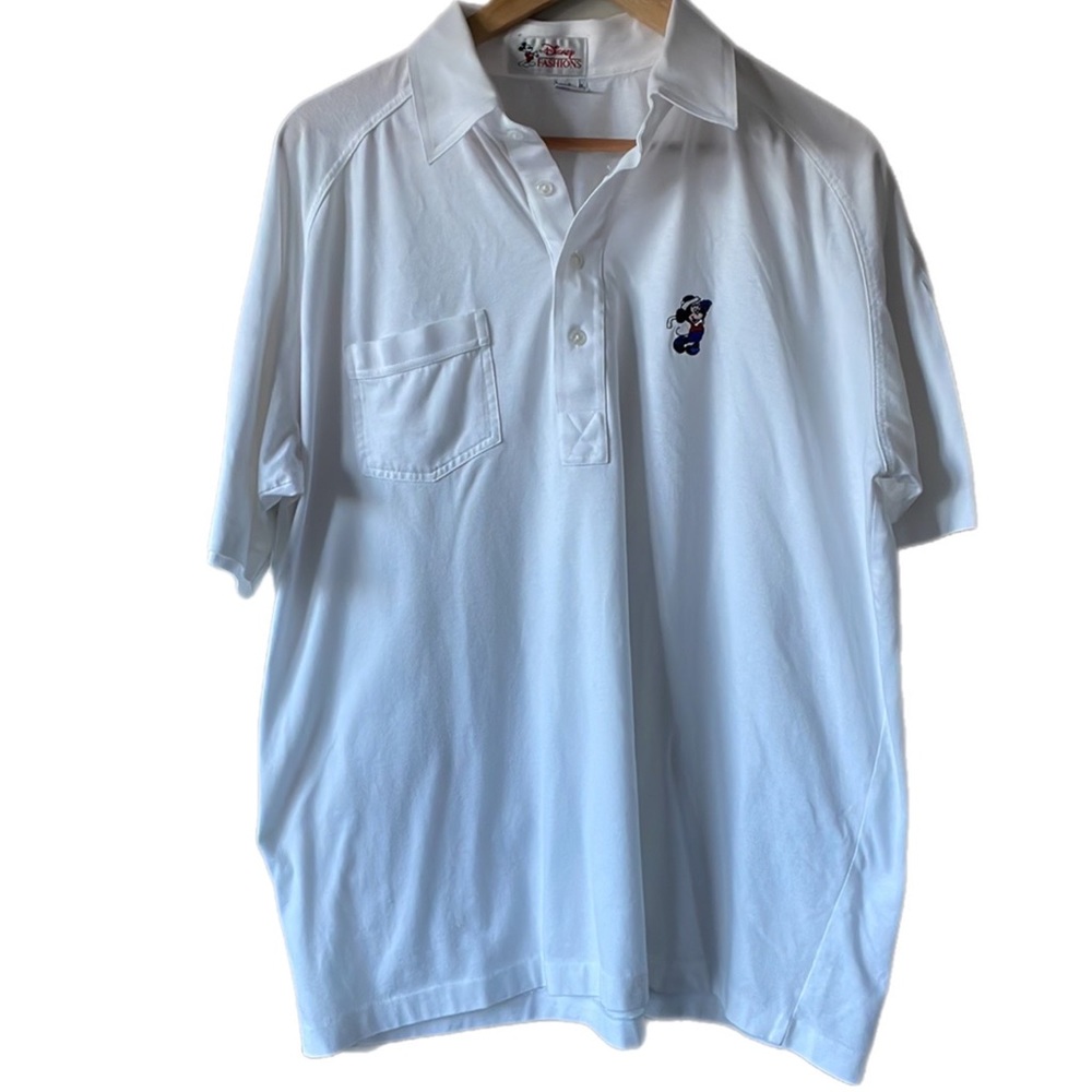 Disney Fashions Vintage Single Stitch Mickey Mouse Golfing Polo Shirt